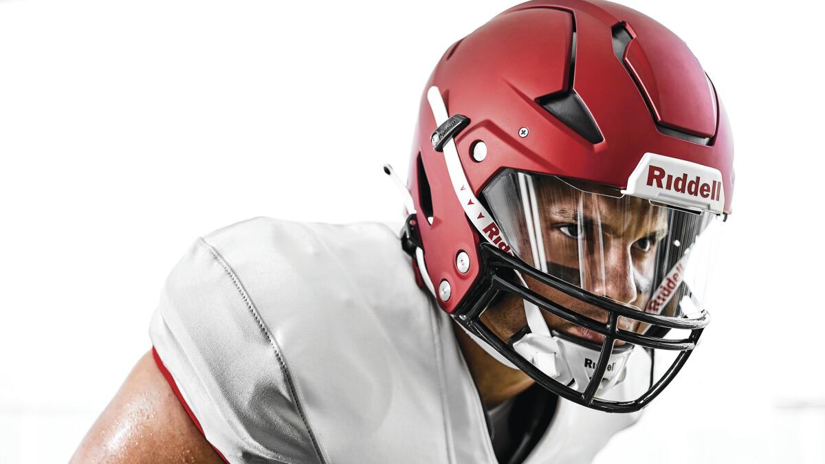 Riddell s Axiom could be breakthrough helmet for football AP News
